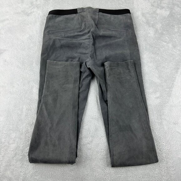 Helmut Lang Light Grey Lambskin Leather Pants Women’s Size 8 US - Picture 11 of 11